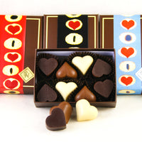 8 Chocolate Hearts for Valentine's Day