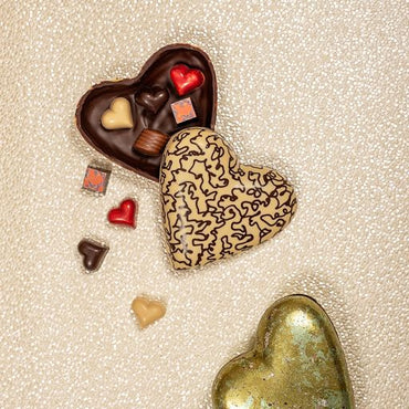 Mother's Day Chocolate Heart filled with 8 Truffles