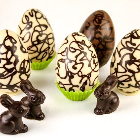 Easter Chocolate Eggs and Bunnies