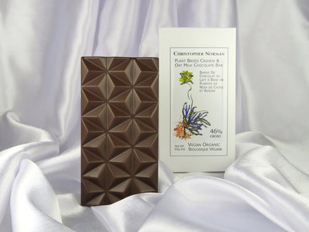 Plant-based Faux Milk Chocolate Bar made with Oats and Cashews