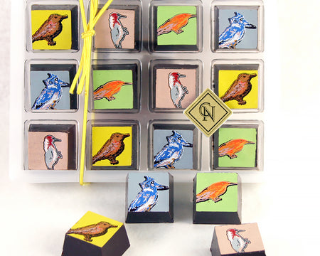 12 Pieces Songbirds Chocolate Box by Christopher Norman Chocolates