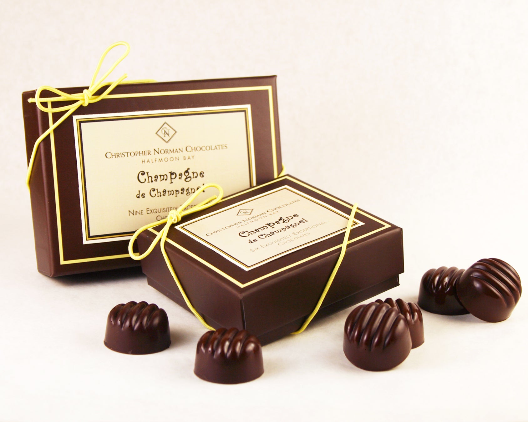 Champagne Chocolate Truffles - Box of 9 pieces