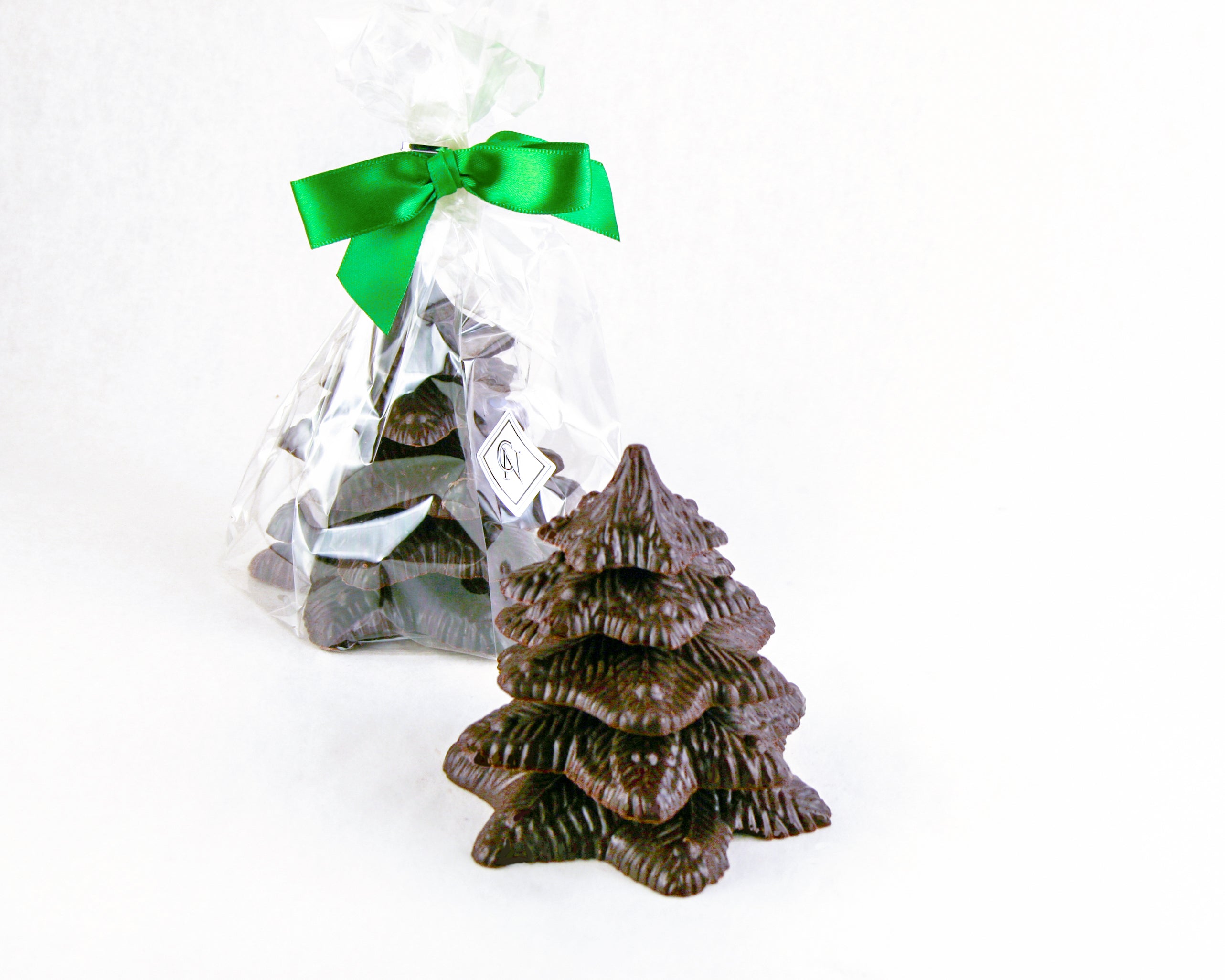 Dark chocolate christmas tree by Christopher Norman Chocolates