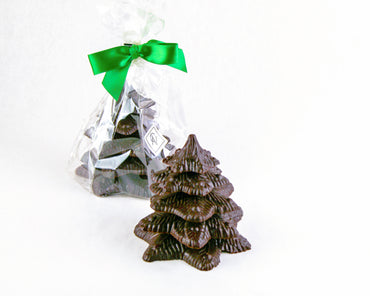 Dark chocolate christmas tree by Christopher Norman Chocolates
