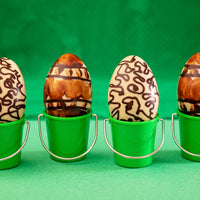 Line Drawing Easter Eggs with Bunny inside