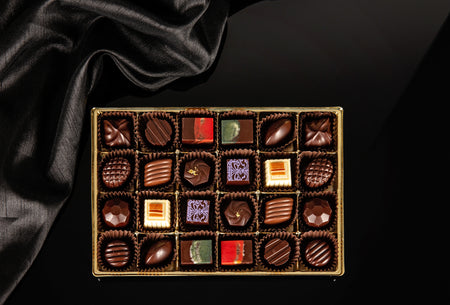 24 Pieces Gift Box of Dark, Milk, and White Chocolates