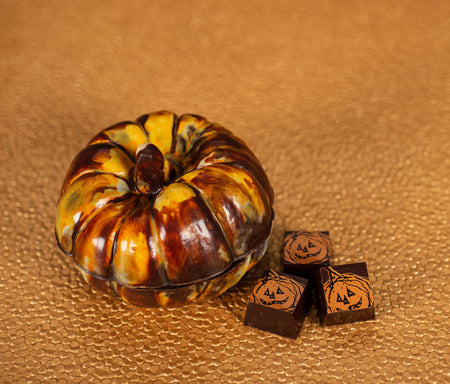Hand-Painted Chocolate Pumpkin
