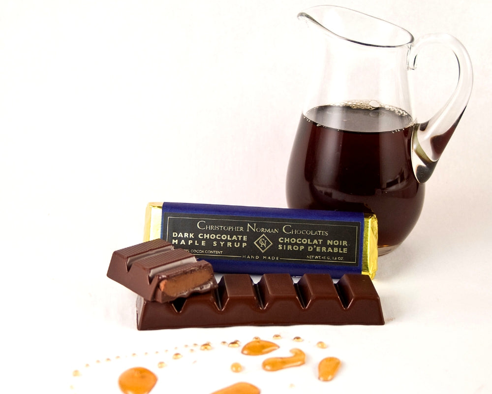 Dark Chocolate Maple Syrup Bar by Christopher Norman Chocolates