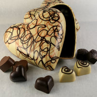 Valentine's Chocolate Heart filled with 8 Truffles