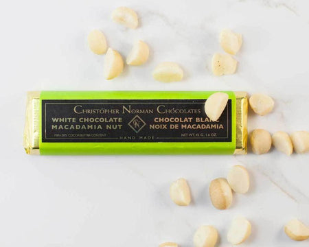 White Chocolate Macademia Bar by Christopher Norman Chocolates